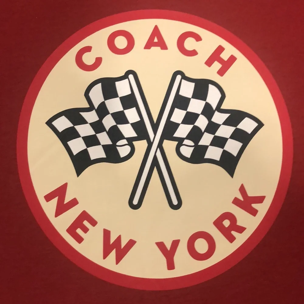 😎NWT RARE COACH RACING FLAGS - Picture 2 of 2